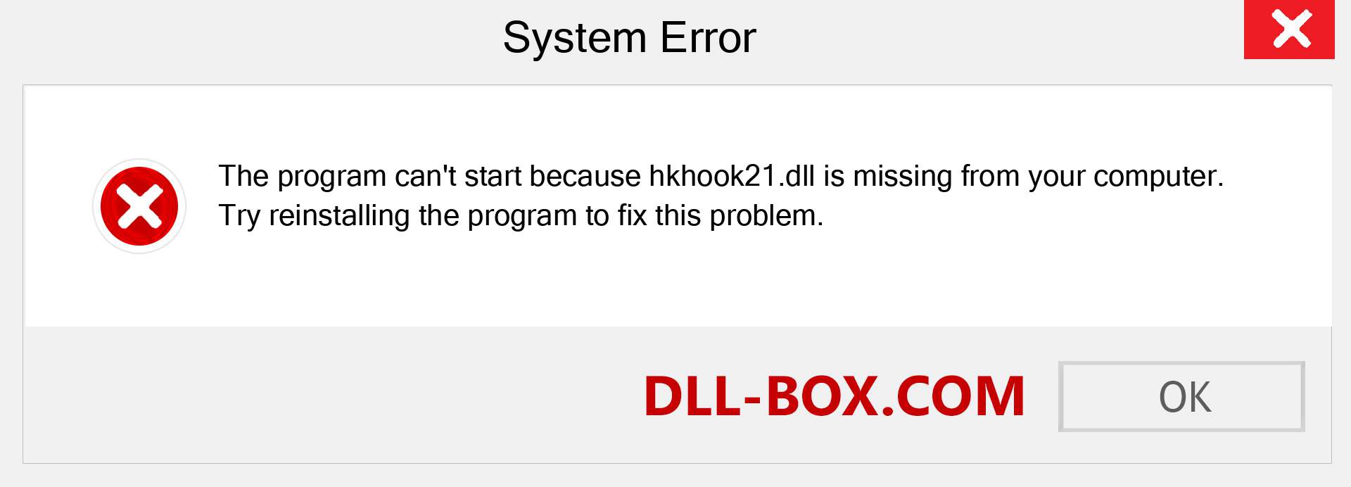  hkhook21.dll file is missing?. Download for Windows 7, 8, 10 - Fix  hkhook21 dll Missing Error on Windows, photos, images